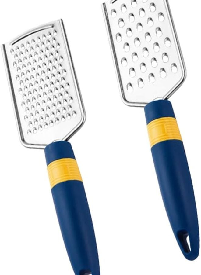 Stainless Steel Vegetable Grater Set Easy to Clean Space Saving Design 2 Pieces - Image 1